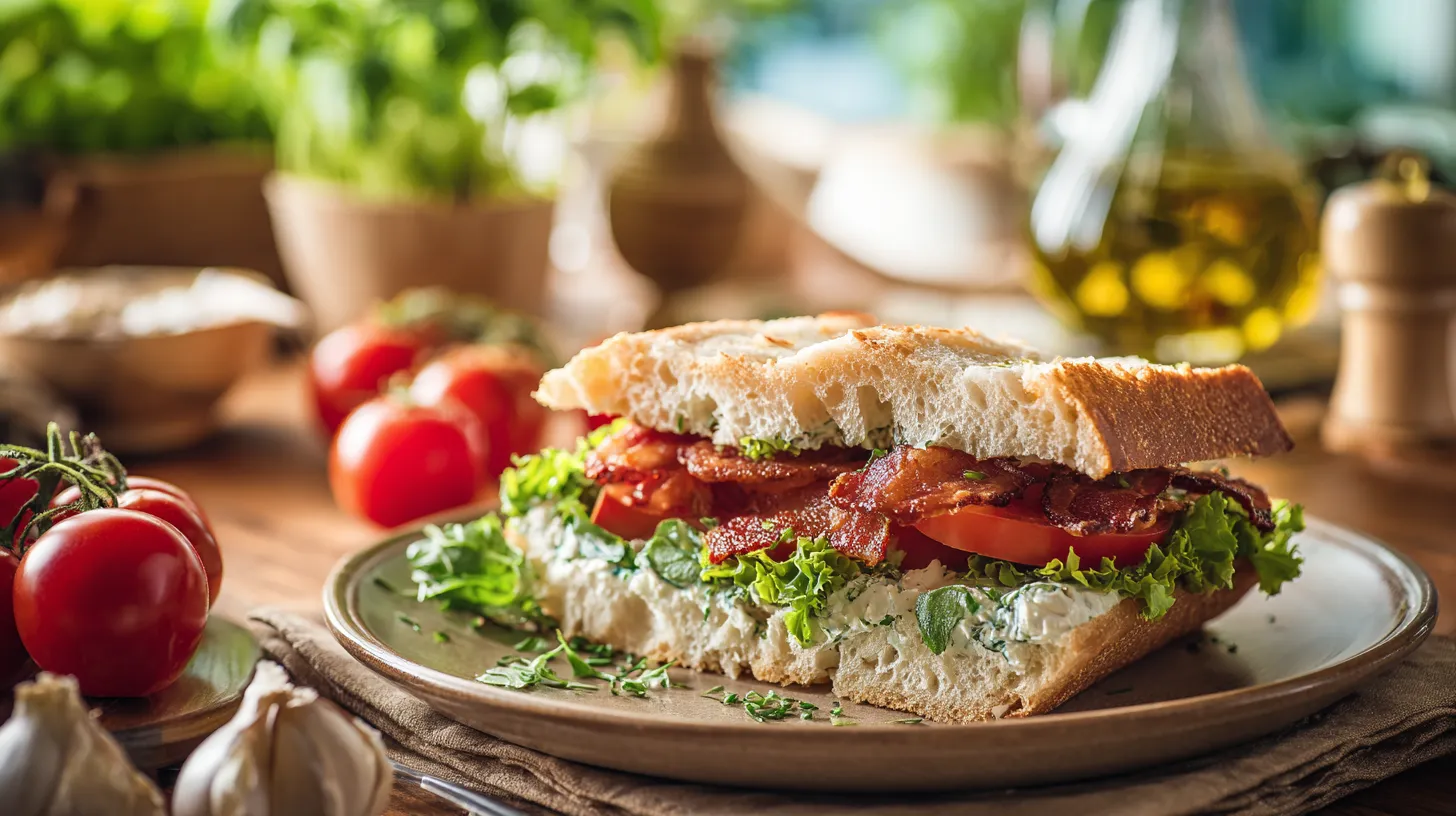 Garlic Butter BLT Sandwich Recipe