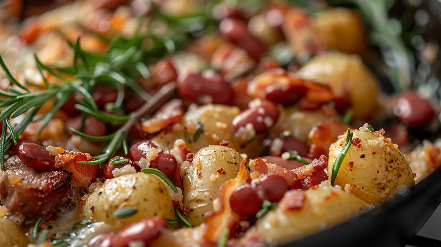 Crispy Cheese and Bacon Potatoes