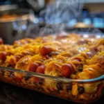 Fully Loaded Classic Chili Cheese Dog Casserole