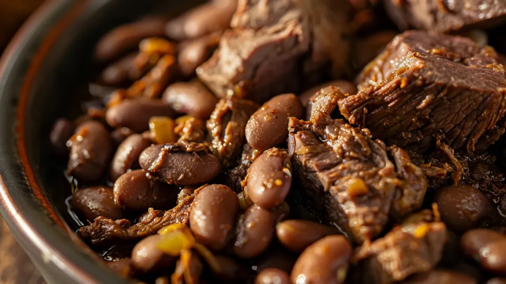 Slow Cooker Pinto Beans Green Chile and Beef
