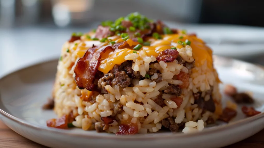 Bacon Cheeseburger Rice