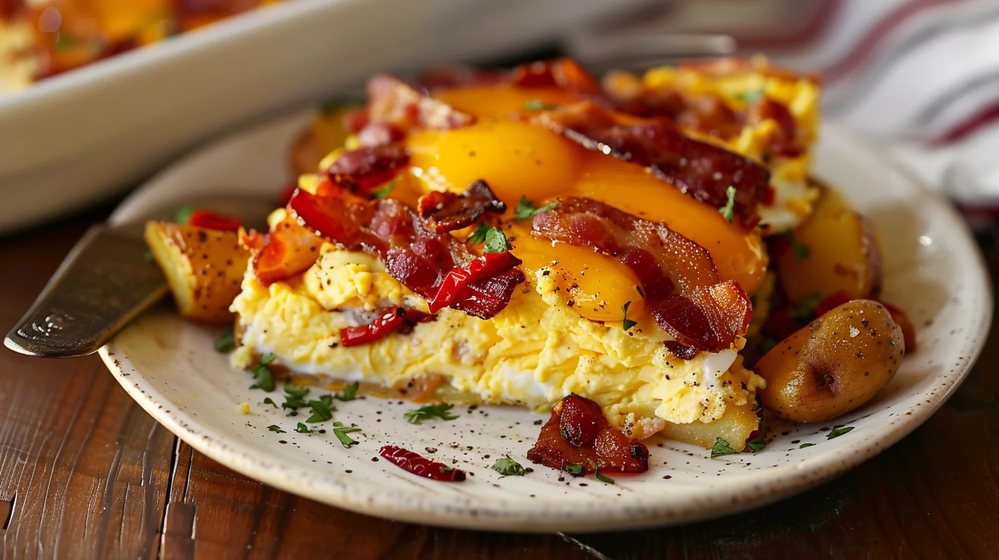Bacon Egg Cheese Casserole