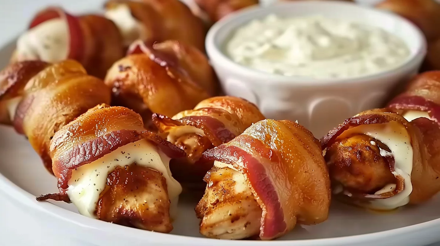 Bacon Ranch Chicken Philly Bombs
