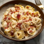 Bacon Tortellini Alfredo