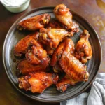 Baked Chicken Wings Plate