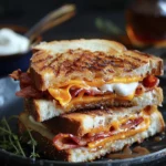 Bbq Bacon Cinnamon Roll and Grilled Cheese