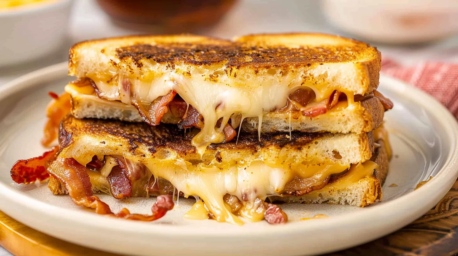 Bbq Bacon Stuffed Grilled Cheese