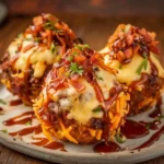 Bbq Brisket Bacon Loaded Cheese Fry Bombs
