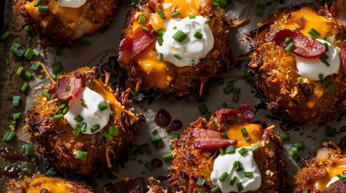 Bbq Brisket Bacon Loaded Cheese Fry Bombs