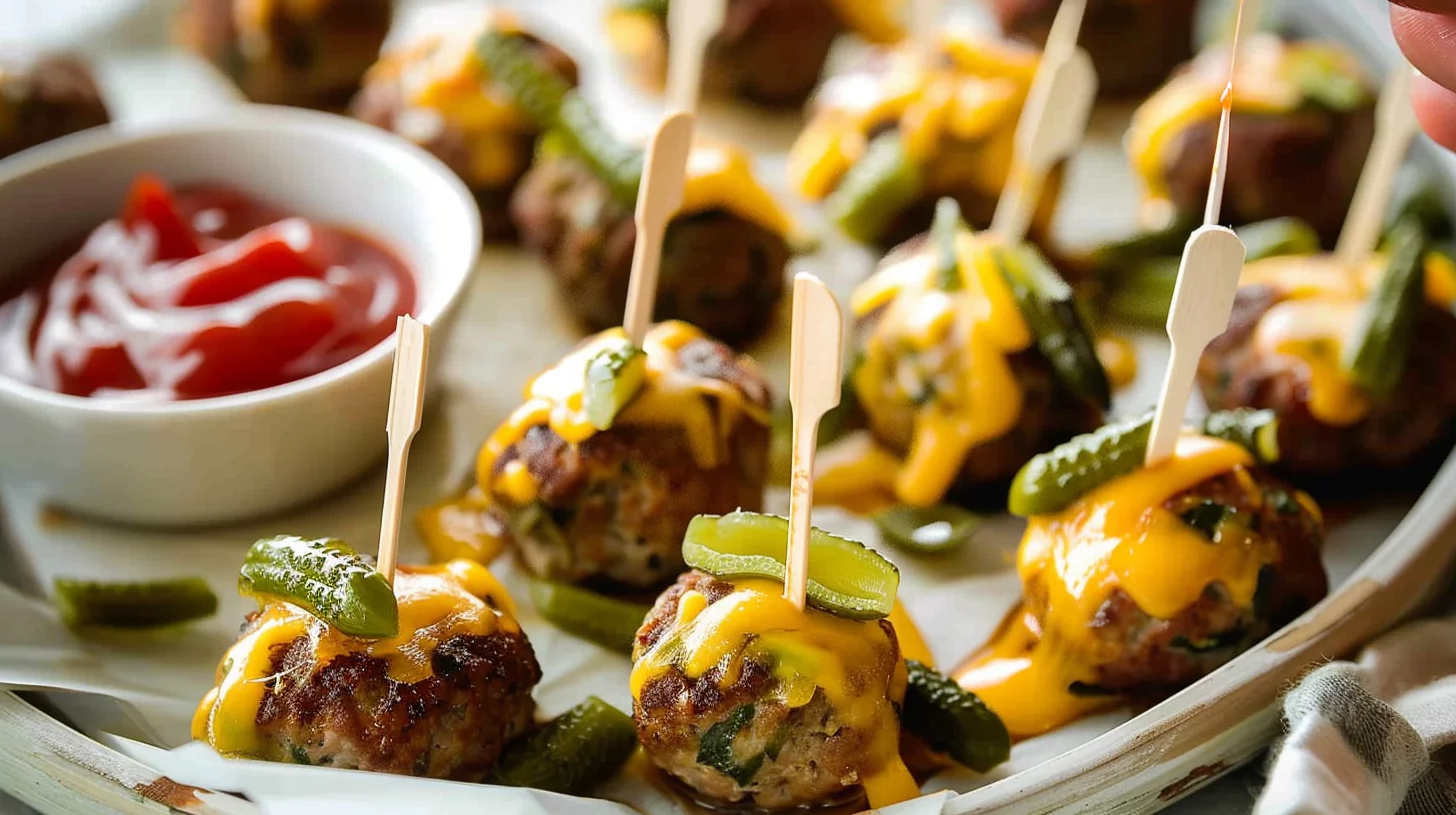 Cheeseburger Party Meatballs