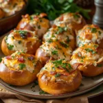 Cheesy Bacon Ranch Chicken Bread Bowl Bombs
