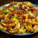 Cheesy Bbq Bacon Tornado Fries