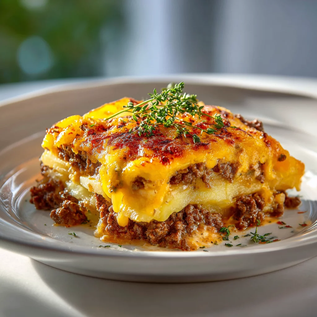 Cowboy Beef and Potato Casserole