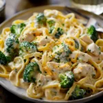 Creamy Broccoli Chicken and Cheese Pasta