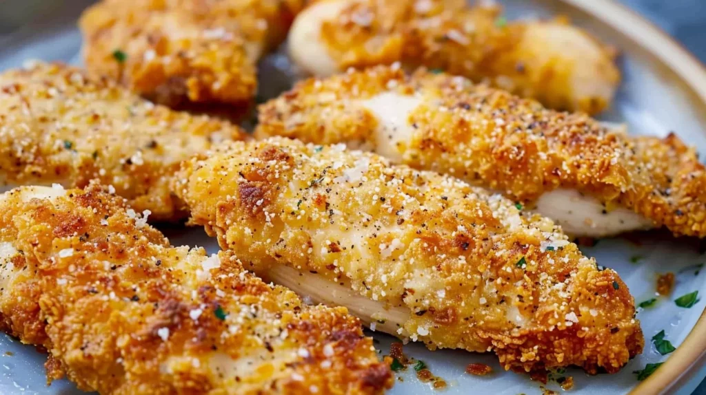 Crispy Air Fryer Ranch Parmesan Chicken Tenders