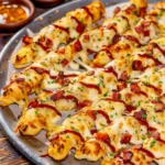 Garlic Butter Bacon Alfredo Pizza Twists