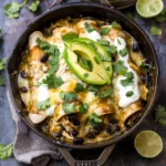 Green Chile Cast Iron Enchiladas