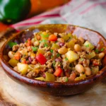 Green Chile Picadillo and Pinto Beans