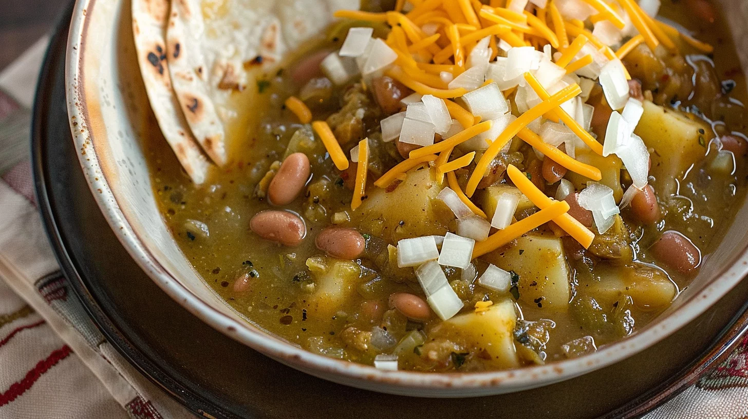 Green Chile With Beans and Potatoes
