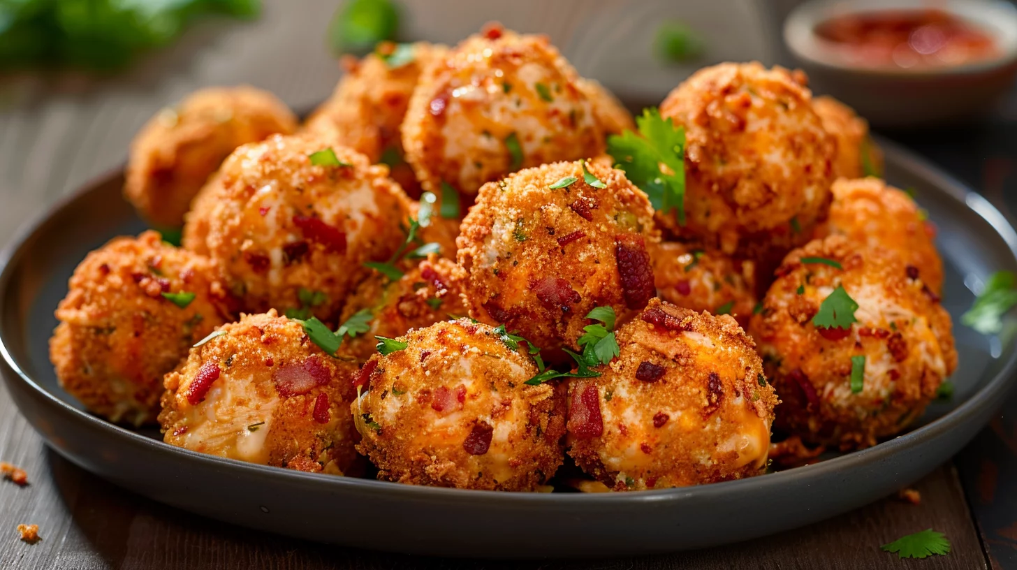 Loaded Ranch Chicken Bacon Jalapeño Cheese Balls