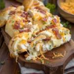 Monster Chicken Bacon Ranch Loaded Flatbread Bombs