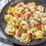 One-pan Creamy Chicken Bacon Ranch Tortellini