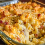 Ooey-gooey Bacon Cheeseburger Mac and Cheese Bake