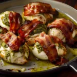 Pesto Chicken Bacon Mozzarella Bombs