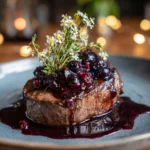 Roasted Venison and Blueberry Jam