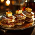 Smoky Maple Bacon Pancake Sliders With Honey Butter