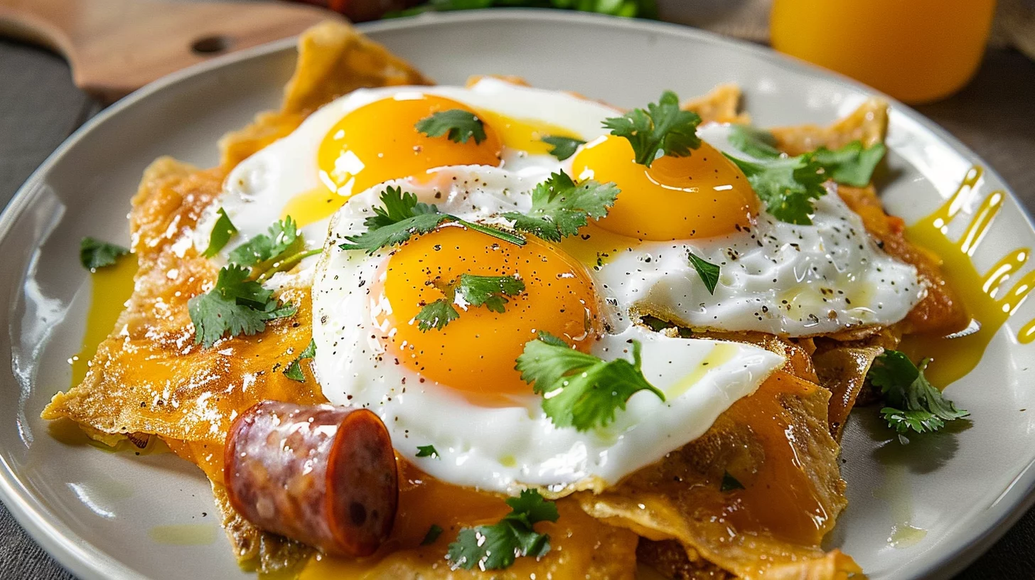 Smoky Tomatillo Chilaquiles