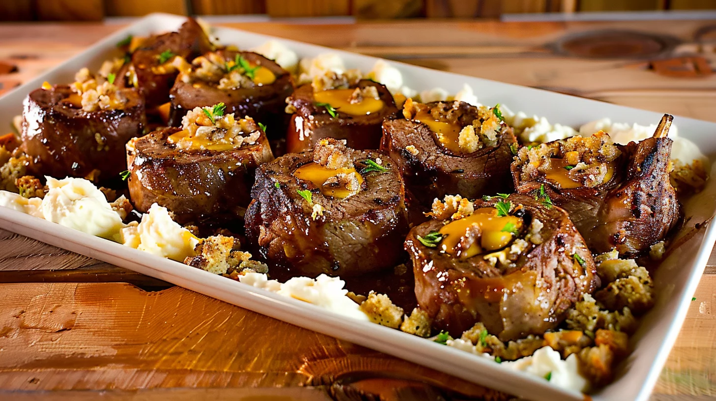 Venison Backstrap Pinwheels