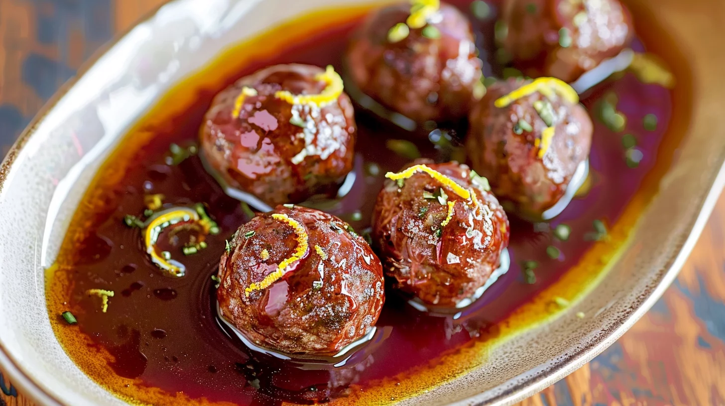 Venison Meatballs In Cumberland Sauce