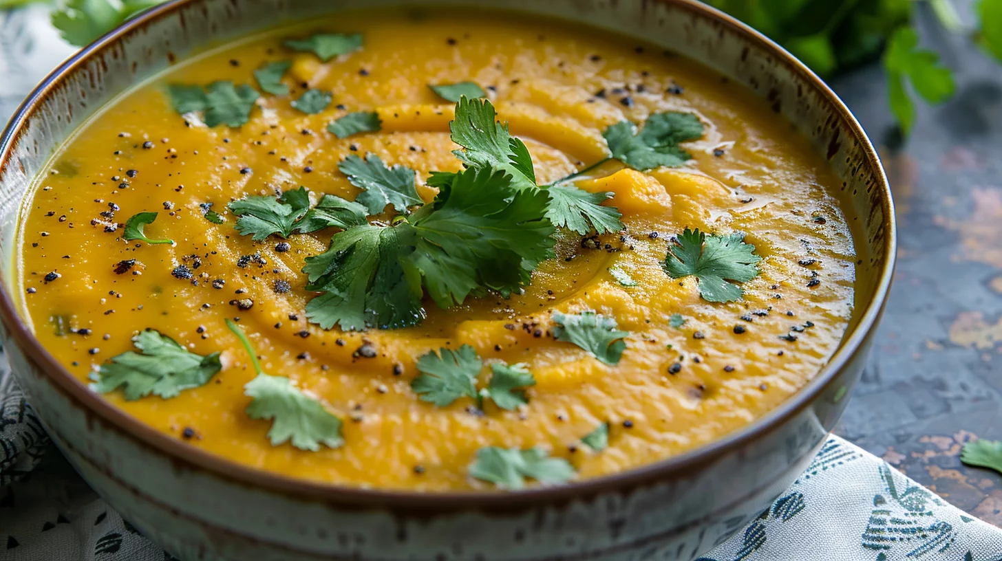 Anti Inflammatory Pumpkin and Sweet Potato Soup