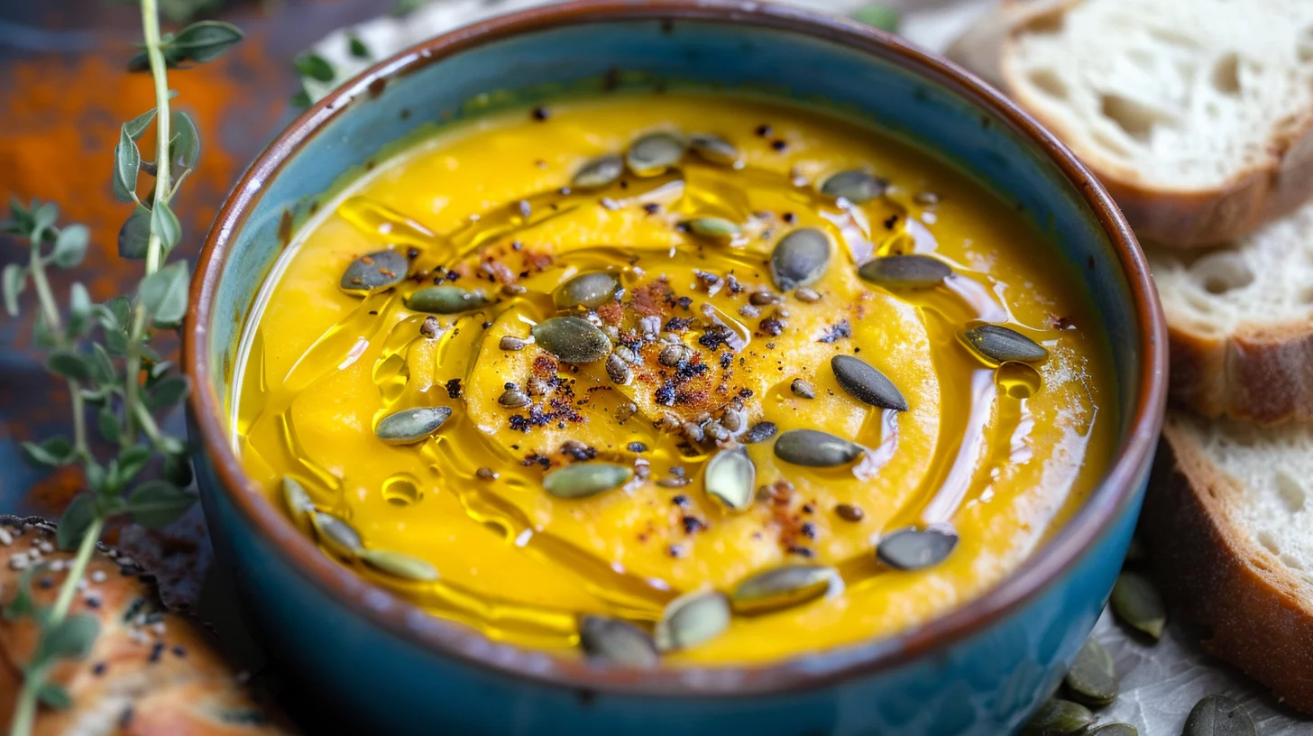 Autumn Spiced Roasted Pumpkin Soup