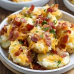 Bacon Cheddar Ranch Smashed Potatoes