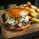 Bacon Jalapeño Popper Stuffed Burger