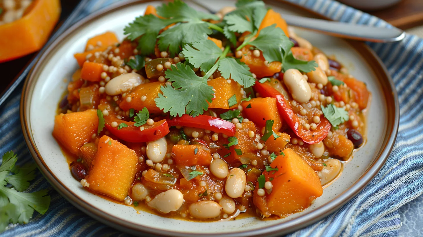 Butternut Squash Chili With White Beans