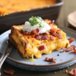 Cheddar and Bacon Grilled Cheese Bake Surprise