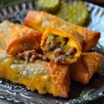 Cheeseburger Egg Rolls