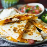 Cheesy Bacon Quesadilla With Ranch