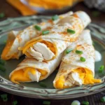 Cheesy Garlic Chicken Wraps