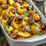 Cheesy Ranch Potatoes and Smoked Sausage
