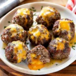Cheesy Stuffed Meatball Bites