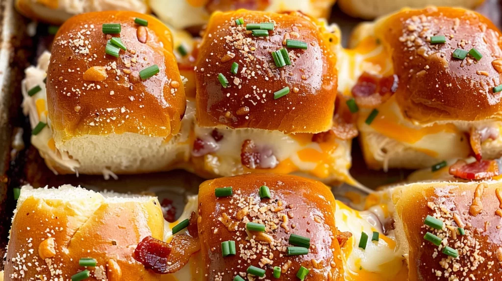 Chicken Bacon Ranch Sliders