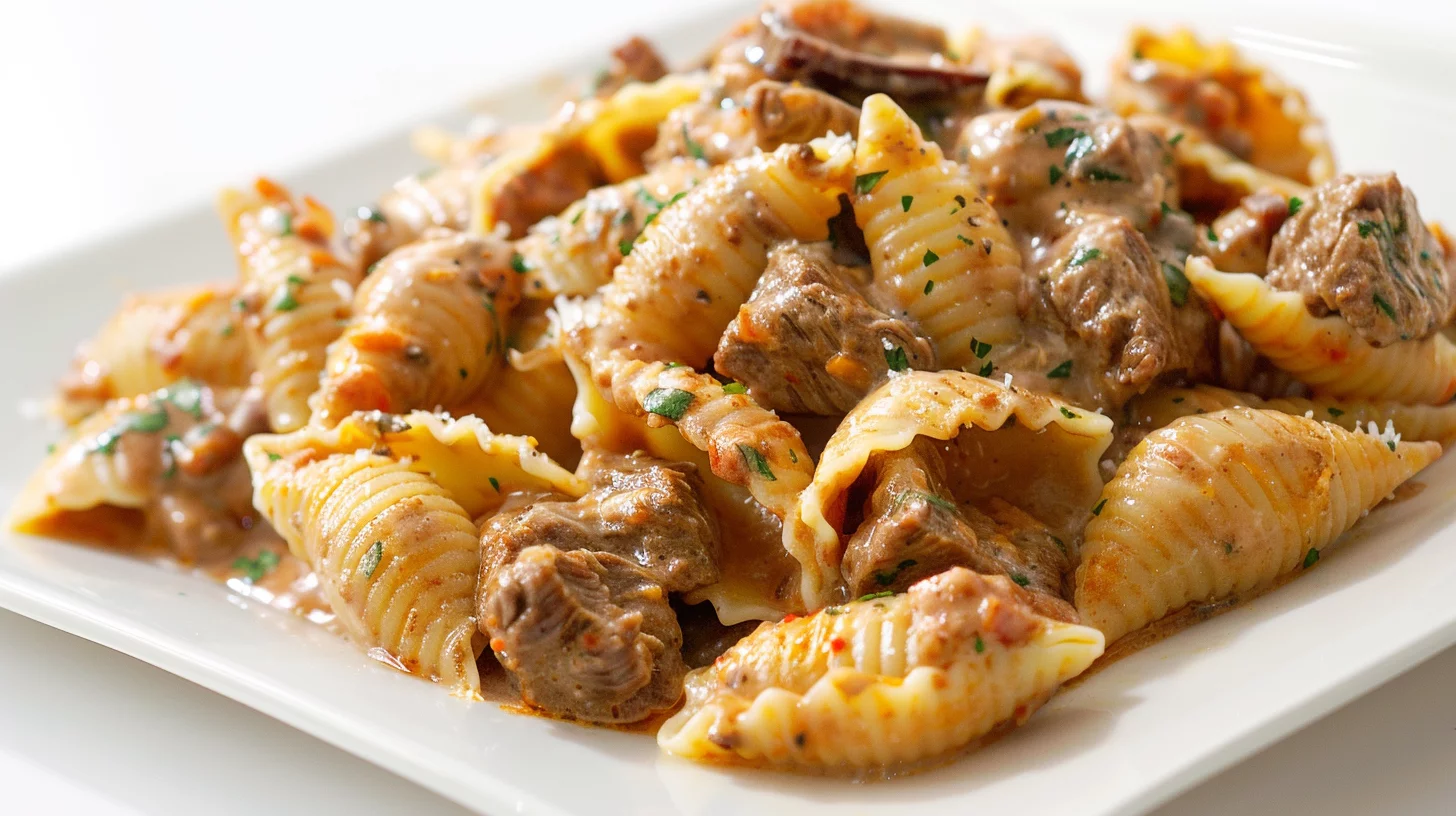 Creamy Beef and Shell