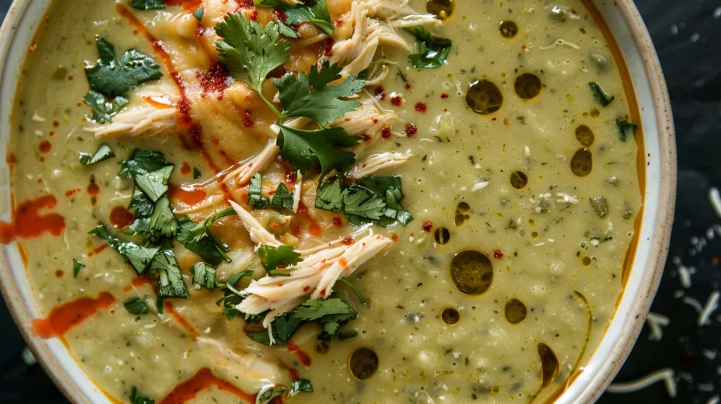 Creamy Green Enchiladas Chicken Soup