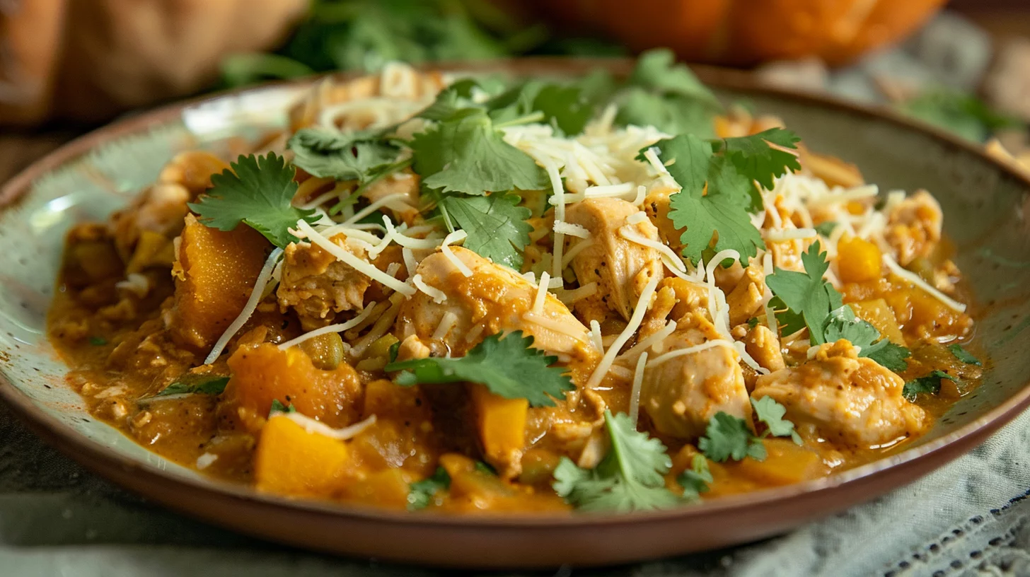 Creamy Pumpkin Chicken Chili