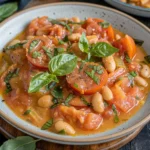 Creamy Vegan Tomato White Bean Stew