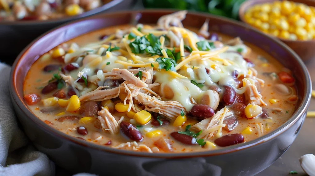 Crock Pot Cream Cheese Chicken Chili Recipe